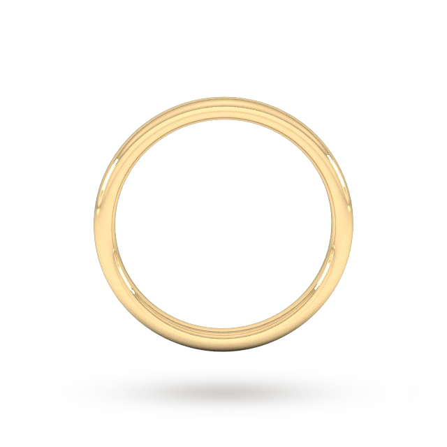 Goldsmiths 2.5mm Slight Court Heavy Wedding Ring In 18 Carat Yellow Gold