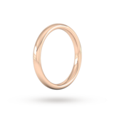 Goldsmiths 2.5mm Slight Court Heavy Wedding Ring In 18 Carat Rose Gold