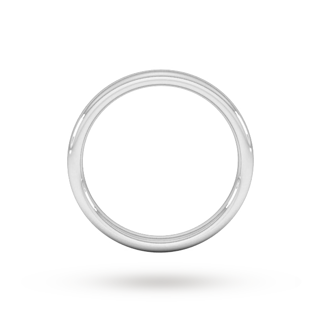 Goldsmiths 2.5mm Slight Court Heavy Wedding Ring In 950 Palladium - Ring Size N Goldsmiths 2.5mm Slight Court Heavy Wedding Ring In 950 Palladium - Ring Size N