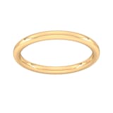 Goldsmiths 2mm Slight Court Heavy Wedding Ring In 9 Carat Yellow Gold - Ring Size N.5