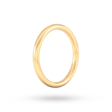 Goldsmiths 2mm Slight Court Heavy Wedding Ring In 9 Carat Yellow Gold - Ring Size N.5