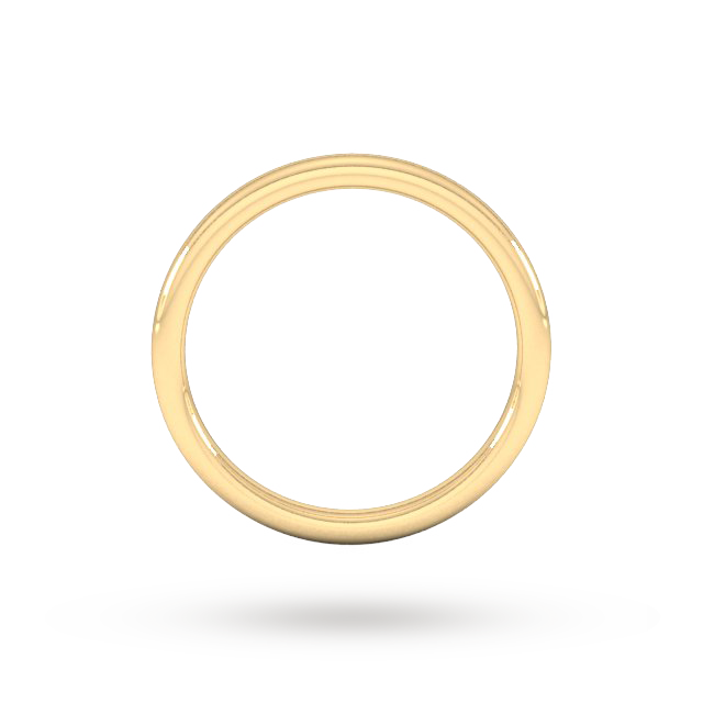 Goldsmiths 2mm Slight Court Heavy Wedding Ring In 9 Carat Yellow Gold - Ring Size N.5