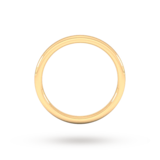 Goldsmiths 2mm Slight Court Heavy Wedding Ring In 9 Carat Yellow Gold - Ring Size N.5