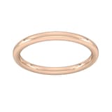 Goldsmiths 2mm Slight Court Heavy Wedding Ring In 9 Carat Rose Gold