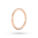 Goldsmiths 2mm Slight Court Heavy Wedding Ring In 9 Carat Rose Gold - Ring Size N