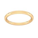 Goldsmiths 2mm Slight Court Heavy Wedding Ring In 18 Carat Yellow Gold