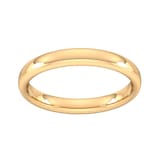 Goldsmiths 3mm Slight Court Heavy Wedding Ring In 9 Carat Yellow Gold