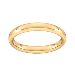 08307051 - 3mm Slight Court Heavy Wedding Ring In 9 Carat Yellow Gold