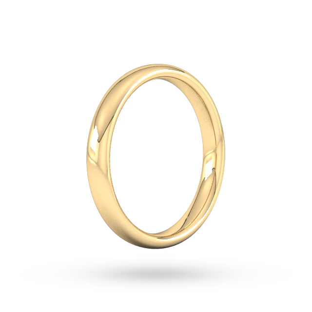 Goldsmiths 3mm Slight Court Heavy Wedding Ring In 9 Carat Yellow Gold Goldsmiths 3mm Slight Court Heavy Wedding Ring In 9 Carat Yellow Gold