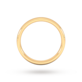 Goldsmiths 3mm Slight Court Heavy Wedding Ring In 9 Carat Yellow Gold - Ring Size K