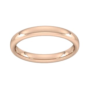 Best Luxury 
3mm Slight Court Heavy Wedding Ring In 9 Carat Rose Gold