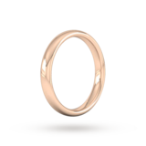 Goldsmiths 3mm Slight Court Heavy Wedding Ring In 9 Carat Rose Gold