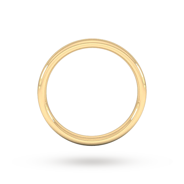 Goldsmiths 3mm Slight Court Heavy Wedding Ring In 18 Carat Yellow Gold Goldsmiths 3mm Slight Court Heavy Wedding Ring In 18 Carat Yellow Gold