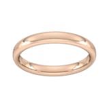 Goldsmiths 3mm Slight Court Heavy Wedding Ring In 18 Carat Rose Gold