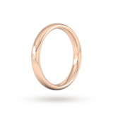Goldsmiths 3mm Slight Court Heavy Wedding Ring In 18 Carat Rose Gold