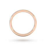 Goldsmiths 3mm Slight Court Heavy Wedding Ring In 18 Carat Rose Gold