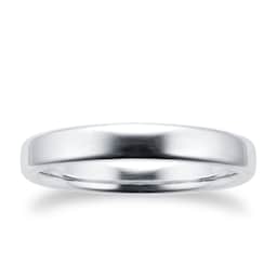 08307057 - 3mm Slight Court Heavy Wedding Ring In Platinum
