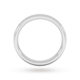 Goldsmiths 3mm Slight Court Heavy Milgrain Edge Wedding Ring In 18 Carat White Gold - Ring Size Y