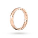 Goldsmiths 4mm Slight Court Heavy Wedding Ring In 9 Carat Rose Gold