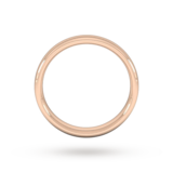 Goldsmiths 4mm Slight Court Heavy Wedding Ring In 18 Carat Rose Gold