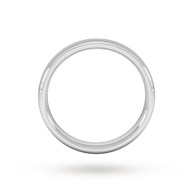 Goldsmiths 4mm Slight Court Heavy Wedding Ring In Platinum Goldsmiths 4mm Slight Court Heavy Wedding Ring In Platinum