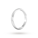 Goldsmiths 2.5mm D Shape Standard Wedding Ring In 9 Carat White Gold - Ring Size Q