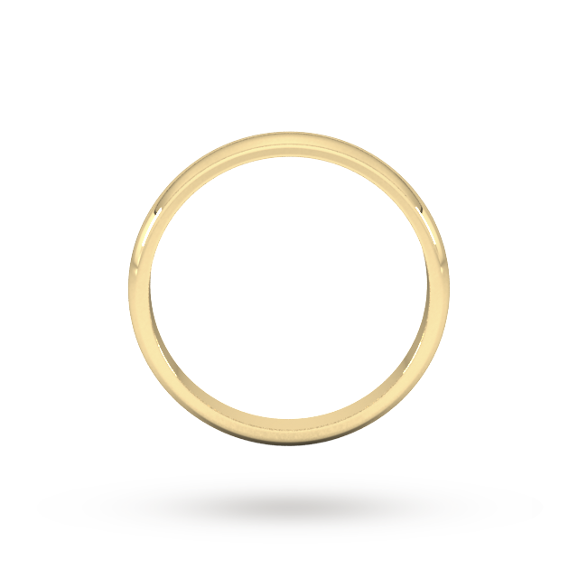 Goldsmiths 2.5mm D Shape Standard Wedding Ring In 9 Carat Yellow Gold