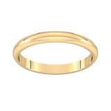 Goldsmiths 2.5mm D Shape Standard Wedding Ring In 18 Carat Yellow Gold