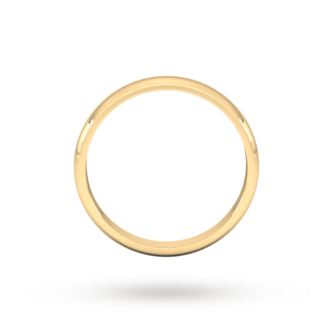 Goldsmiths 2.5mm D Shape Standard Wedding Ring In 18 Carat Yellow Gold
