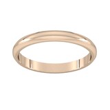 Goldsmiths 2.5mm D Shape Standard Wedding Ring In 18 Carat Rose Gold - Ring Size K