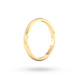 Goldsmiths 2mm D Shape Standard Wedding Ring In 9 Carat Yellow Gold