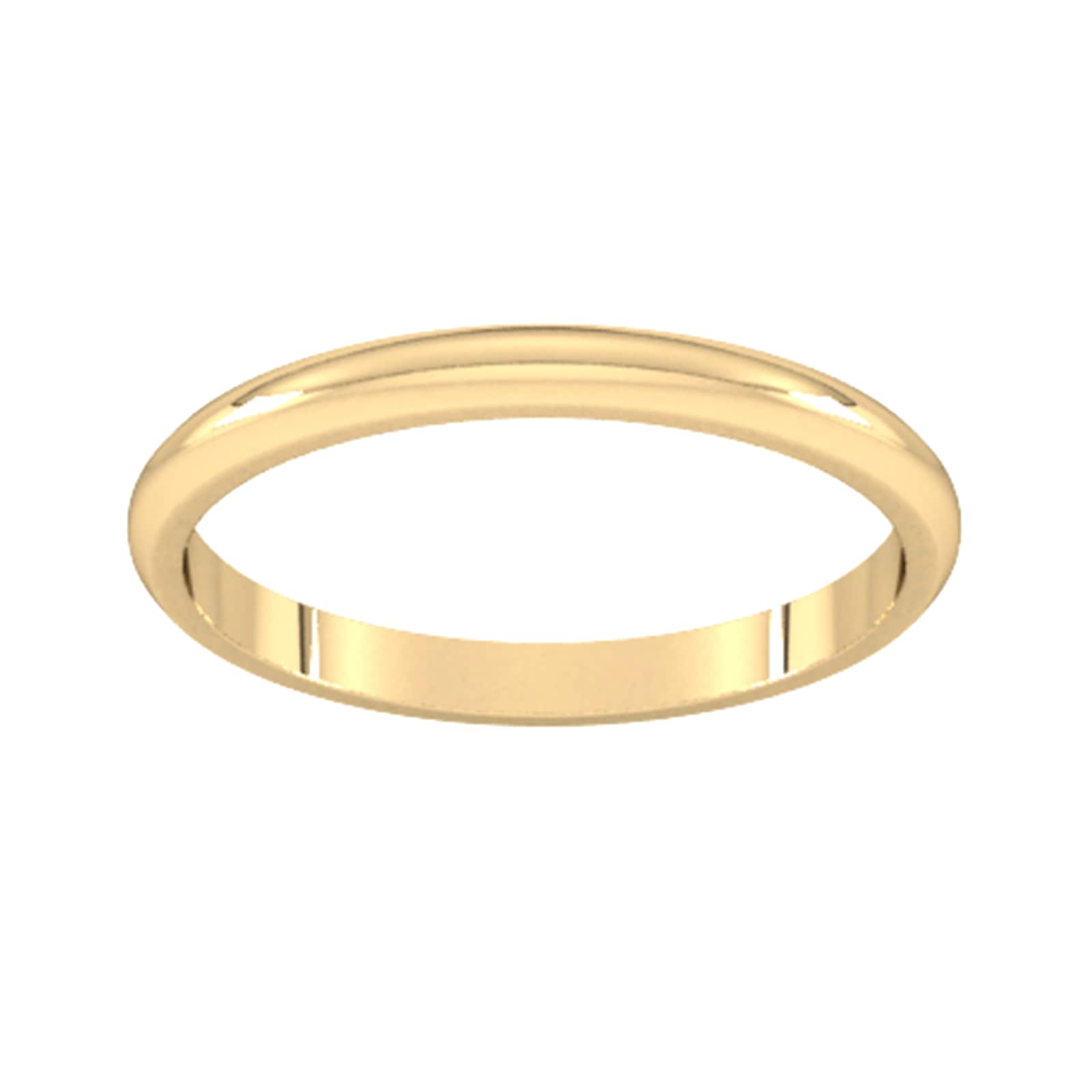 Goldsmiths 2mm D Shape Standard Wedding Ring In 18 Carat Yellow Gold Goldsmiths 2mm D Shape Standard Wedding Ring In 18 Carat Yellow Gold