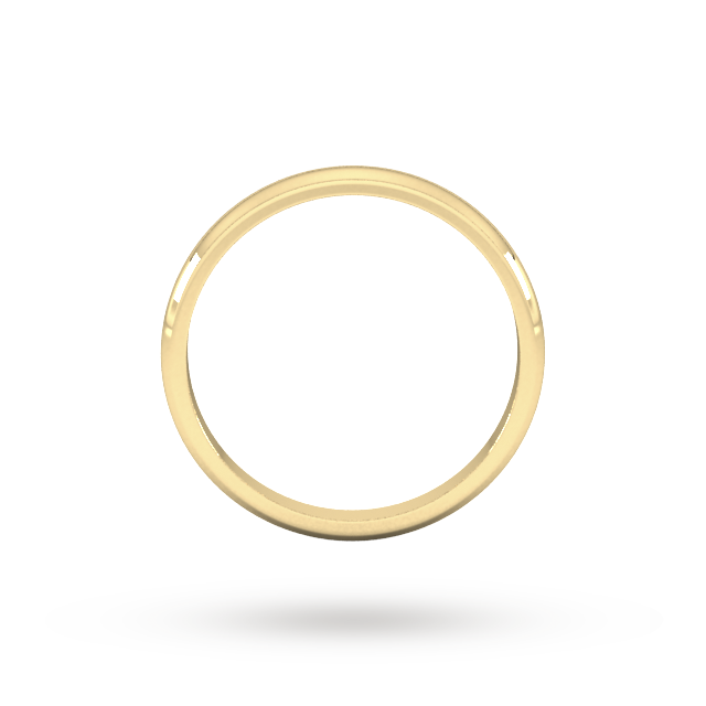 Goldsmiths 2mm D Shape Standard Wedding Ring In 18 Carat Yellow Gold - Ring Size J
