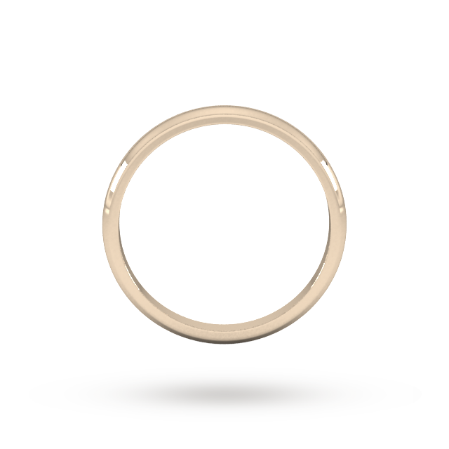 Goldsmiths 2mm D Shape Standard Wedding Ring In 18 Carat Rose Gold