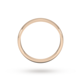 Goldsmiths 3mm D Shape Standard Wedding Ring In 9 Carat Rose Gold