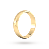 Goldsmiths 4mm D Shape Standard Wedding Ring In 9 Carat Yellow Gold