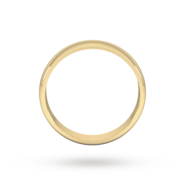 Goldsmiths 4mm D Shape Standard Wedding Ring In 9 Carat Yellow Gold
