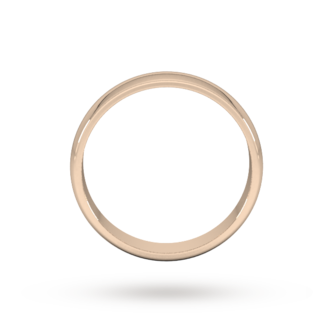 Goldsmiths 4mm D Shape Standard Wedding Ring In 9 Carat Rose Gold