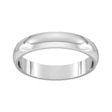 Goldsmiths 4mm D Shape Standard Wedding Ring In 950 Palladium
