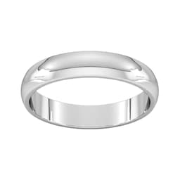 08307288 - 4mm D Shape Standard Wedding Ring In 950 Palladium