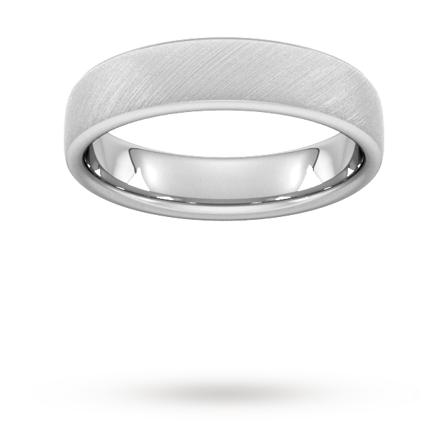 Matt platinum clearance wedding ring