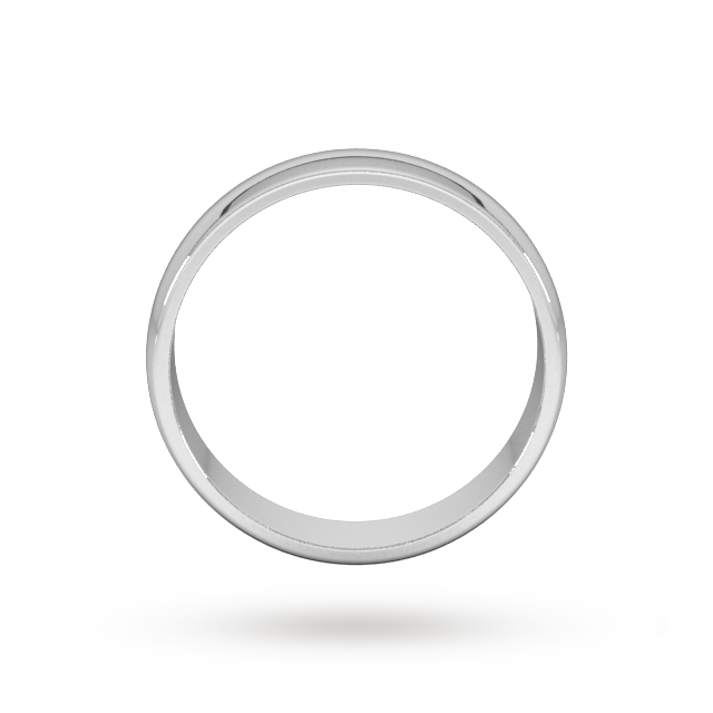 Goldsmiths 5mm D Shape Standard Wedding Ring In 9 Carat White Gold Goldsmiths 5mm D Shape Standard Wedding Ring In 9 Carat White Gold