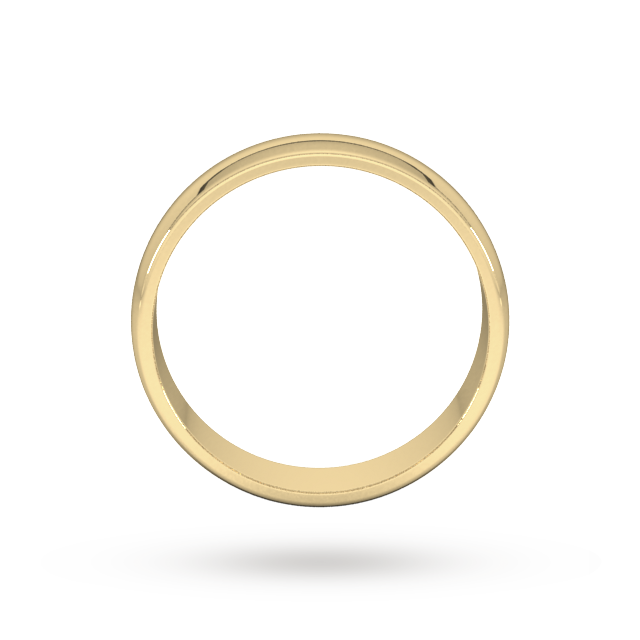 Goldsmiths 5mm D Shape Standard Wedding Ring In 9 Carat Yellow Gold