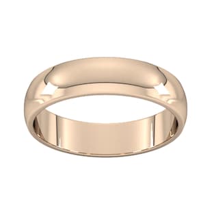 Best Luxury 
5mm D Shape Standard Wedding Ring In 9 Carat Rose Gold