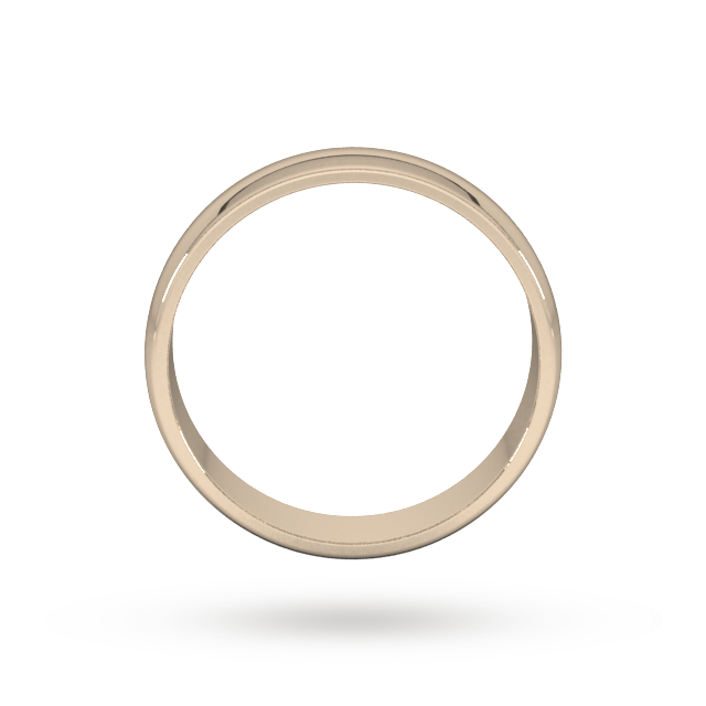 Goldsmiths 5mm D Shape Standard Wedding Ring In 9 Carat Rose Gold