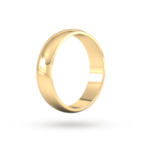 Goldsmiths 5mm D Shape Standard Wedding Ring In 18 Carat Yellow Gold