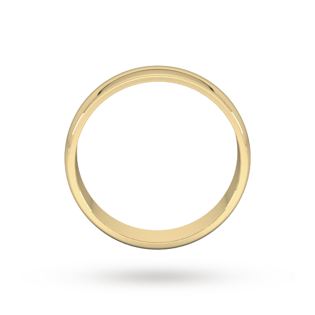 Goldsmiths 5mm D Shape Standard Wedding Ring In 18 Carat Yellow Gold