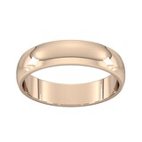 Goldsmiths 5mm D Shape Standard Wedding Ring In 18 Carat Rose Gold
