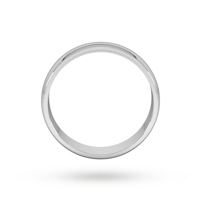 Goldsmiths 5mm D Shape Standard Wedding Ring In Platinum - Ring Size P