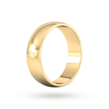 Goldsmiths 6mm D Shape Standard Wedding Ring In 9 Carat Yellow Gold